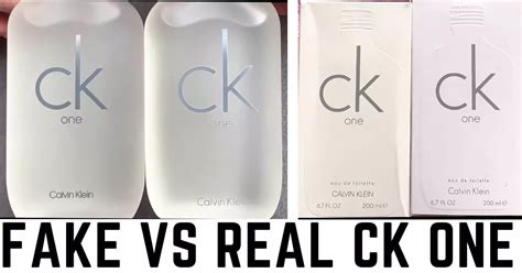 calvin klein ck one counterfeit